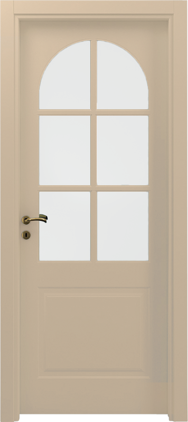 Interior swinging door ULMA 1/B/6/V/A, Mirabilia - Dove grey lacquer - Garofoli