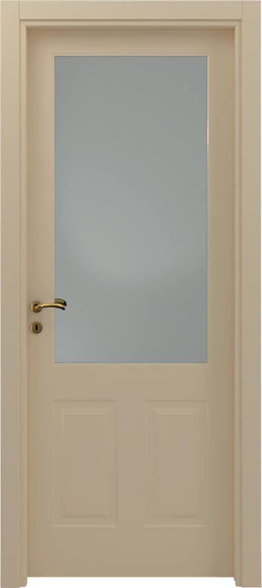 Interior swinging door CLEO 2/B/1/V, Mirabilia - Ivory lacquered - Garofoli