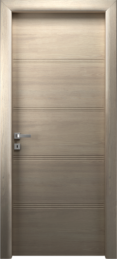 Porta da interni a battente QUADRONDA 4/O/3/INC, Io2023 - Rovere ice - Garofoli