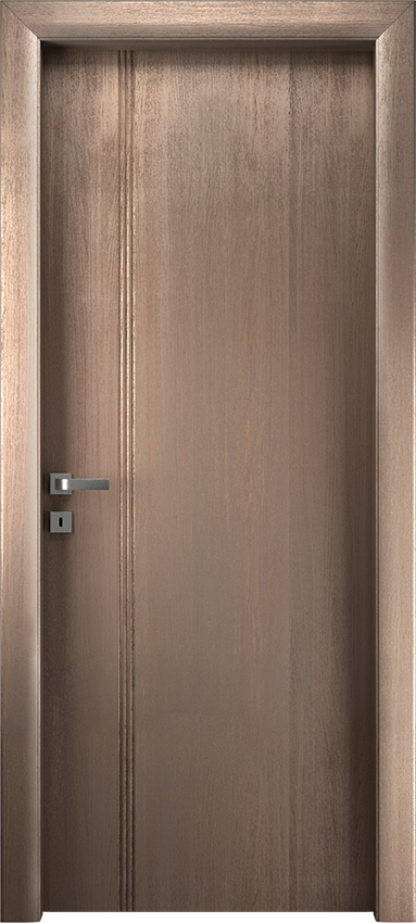 Porta da interni a battente VERIONDA 1/L/3/INC, Io2023 - Rovere grigio creta - Garofoli