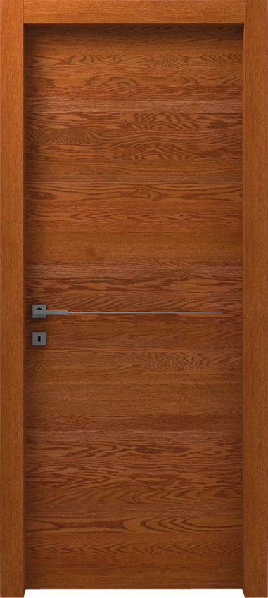 Porte intérieure battante ROTIA 1/L/1/F, Gdesigner - Chene teck - Garofoli