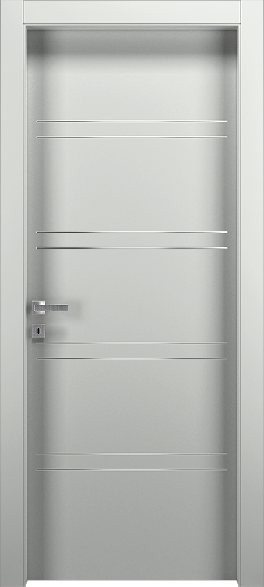 Porte intérieure battante LUTIO 8F, Patio - Ral 7035 - Garofoli