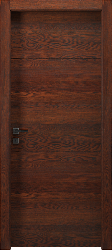 Porta da interni a battente 4/R, Mirawood - Rovere wenge' - Garofoli