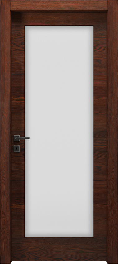 Porta da interni a battente 1/V, Mirawood - Rovere wenge' - Garofoli