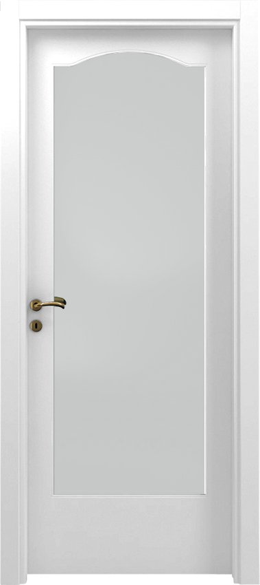 Interior swinging door QUALIA 1/V/C, Mirabilia - White lacquered - Garofoli