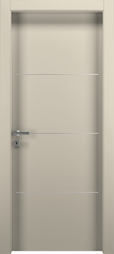 Porte intérieure battante TRUTIO 3F, Patio - Ral 9001 - Garofoli