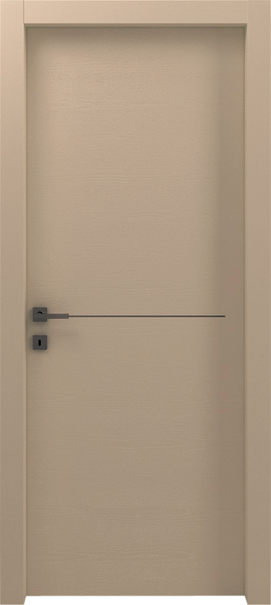 Interior swinging door ROTIA 1/L/1/F, Gdesigner - Lacquered oak dove grey - Garofoli