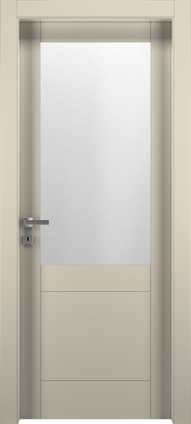 Porta da interni a battente PLUVIA 1D1V, Patio - Laccato ral9001 - Garofoli