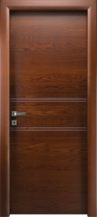 Interior swinging door DUEONDA 2/O/3/INC, Io di Garofoli - Oak tobacco - Garofoli