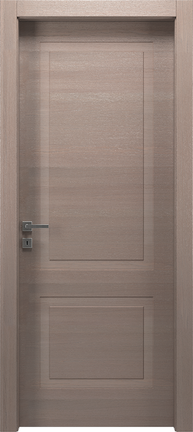 Porta da interni a battente 2/B, Mirawood - Rovere grigio creta - Garofoli