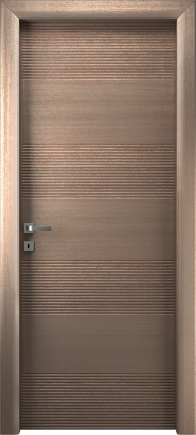 Interior swinging door PANONDA 4/D, Io di Garofoli - Oak clay grey - Garofoli