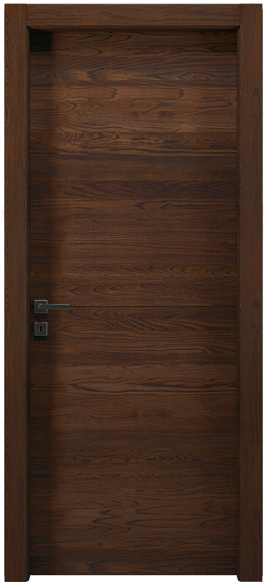 Interior swinging door 1/R, Mirawood - Oak dark leather - Garofoli