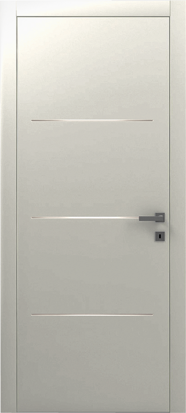 Porta da interni a battente SPATIO TRE 3/F, Poema - Laccato ral9010 - Garofoli