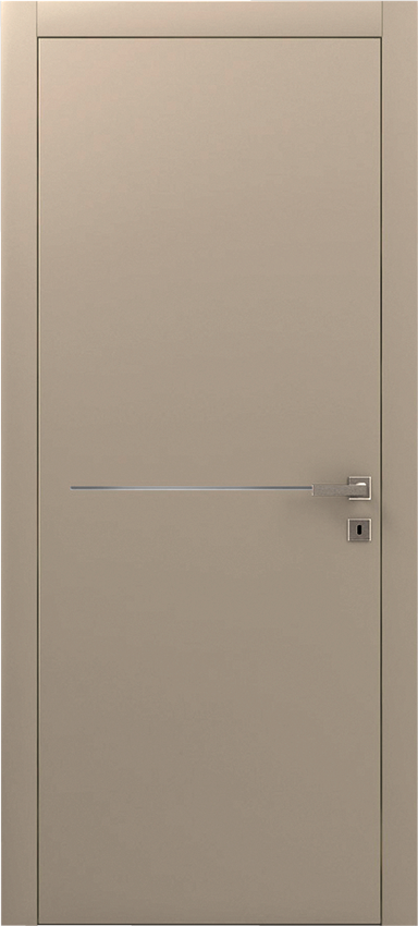 Interior swinging door SPATIO UNO 1/F, Poema - Dove grey lacquered - Garofoli