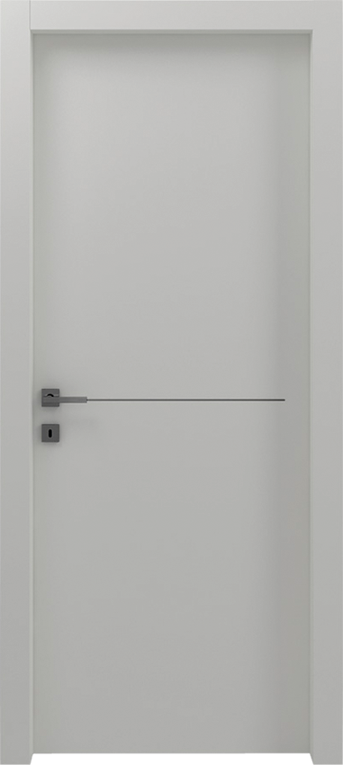 Porte intérieure battante ROTIA 1/L/1/F, Gdesigner - Laque blanc - Garofoli