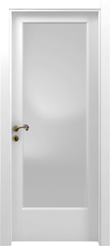 Porta da interni a battente 1/V, Classica - Laccato bianco - Garofoli