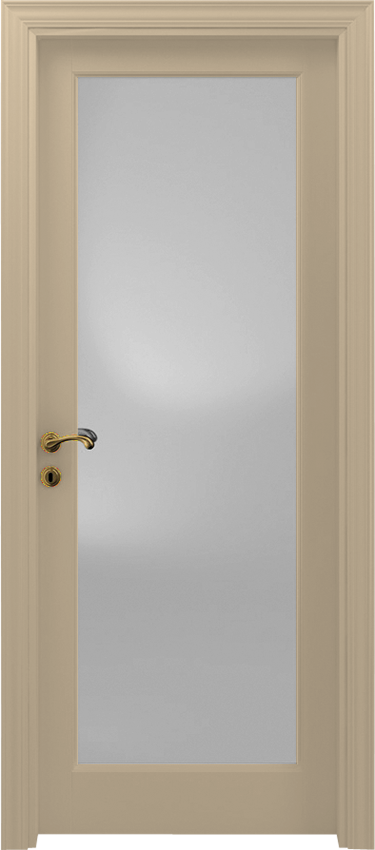 Interior swinging door 1/V/G, Classica - Ivory lacquered - Garofoli