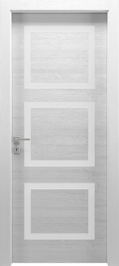 Porta da interni a battente 3/B, Mirawood - Rovere bianco a poro aperto - Garofoli