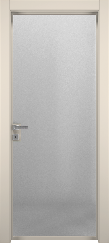 Porta da interni a battente IVE 1V 50, Milia - Laccato ral9001 - Garofoli