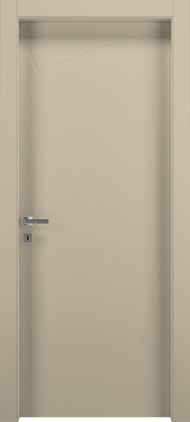 Interior swinging door PIQUADRA 1LQ, Patio - Ivory lacquered - Garofoli