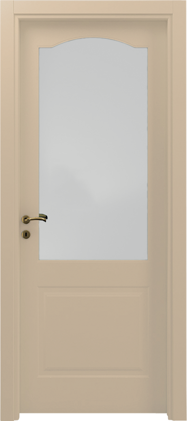 Interior swinging door SIRA 1/B/1/V/C, Mirabilia - Dove grey lacquer - Garofoli