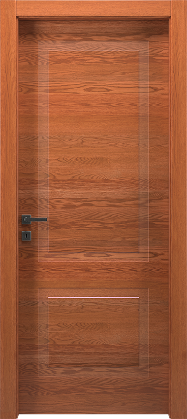 Porta da interni a battente 2/B, Mirawood - Rovere teak - Garofoli