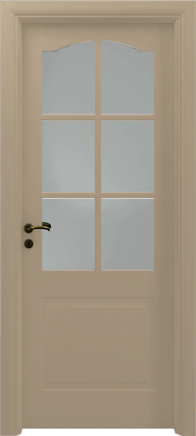 Interior swinging door GAIBANA 1/B/6/V/C, Sublimia - Dove grey lacquered - Garofoli