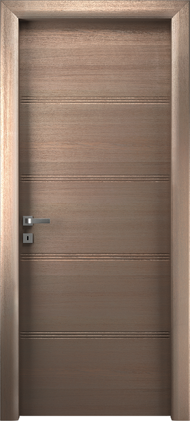 Interior swinging door QUADRONDA 4/O/3/INC, Io di Garofoli - Oak clay grey - Garofoli