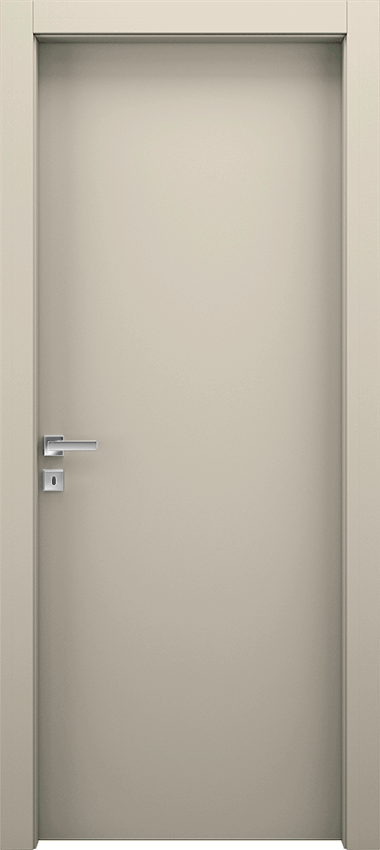 Porte intérieure battante LISCIA 1/L, Miraquadra - Ral 9001 - Garofoli