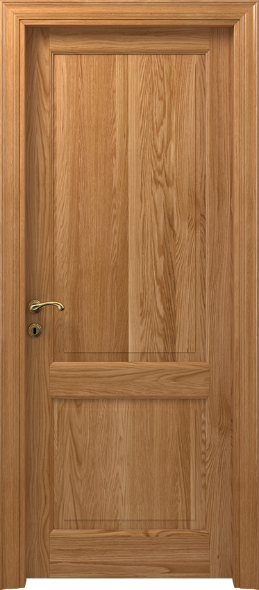 Porta da interni a battente 2/B, Classica - Rovere naturale - Garofoli