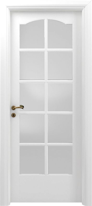 Interior swinging door CANEDA 10/V/C, Sublimia - White lacquered - Garofoli