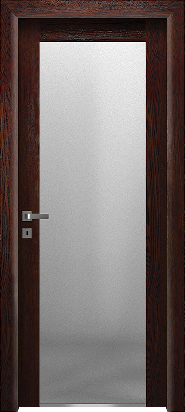 Interior swinging door 1/V/2001, Io di Garofoli - Oak dark leather - Garofoli