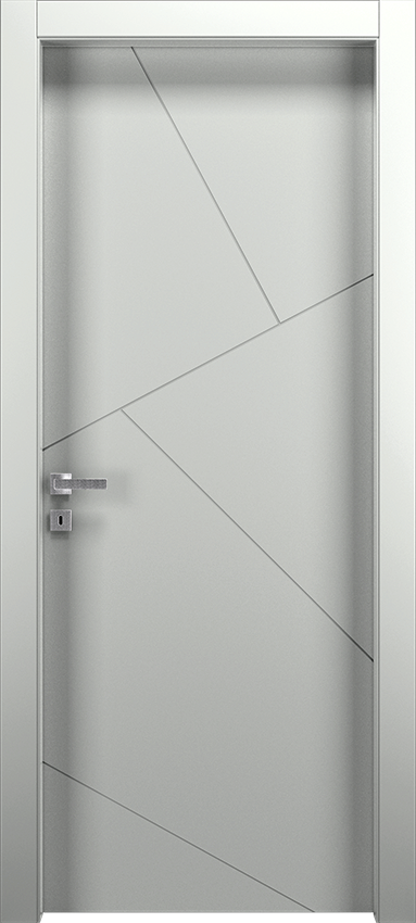 Porte intérieure battante PISIA 1LMS, Patio - Ral 7035 - Garofoli