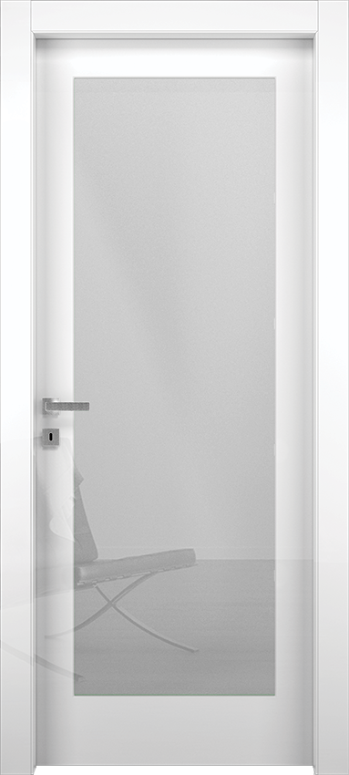 Interior swinging door MIVV 1V 50, Milia - Glossy white lacquered - Garofoli