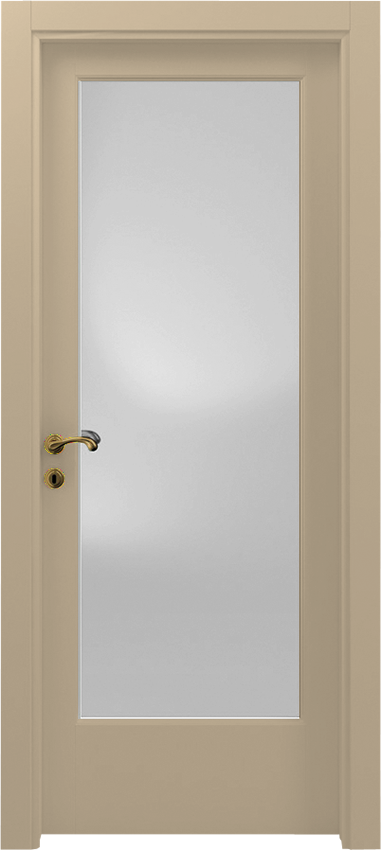 Porta da interni a battente 1/V, Classica - Laccato avorio - Garofoli
