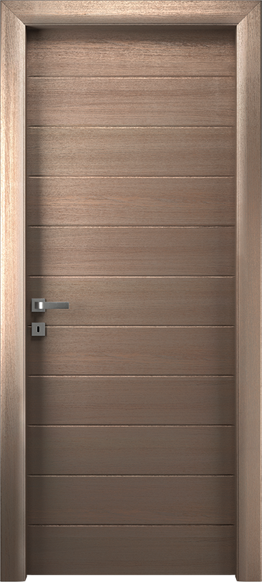 Interior swinging door DECA 10/INC, Io di Garofoli - Oak clay grey - Garofoli