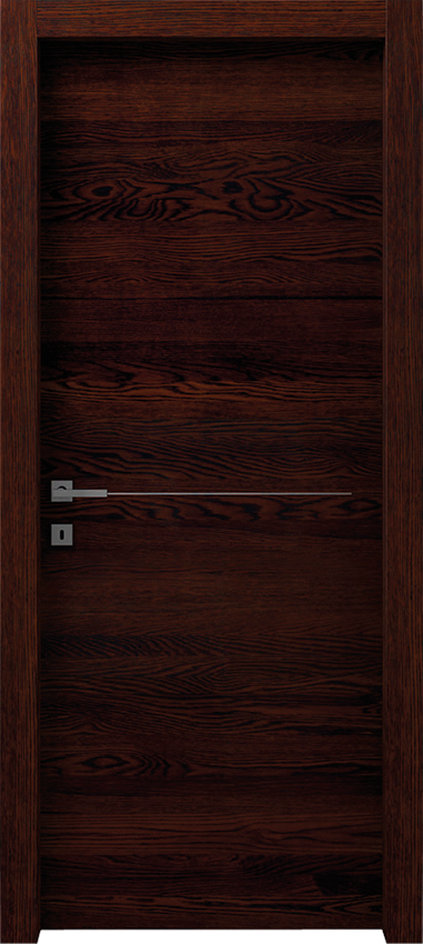 Porte intérieure battante ROTIA 1/L/1/F, Gdesigner - Chene wenge' - Garofoli