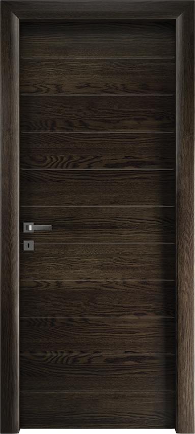 Interior swinging door DECA 10/INC, Io di Garofoli - Oak grey - Garofoli