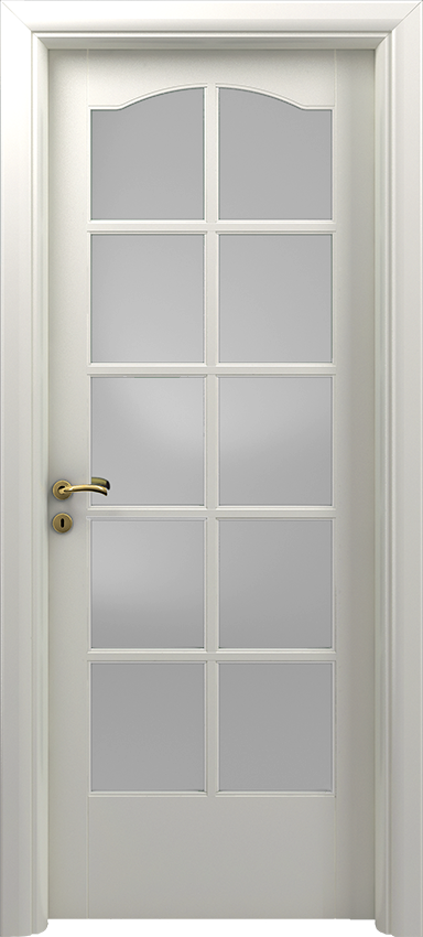 Porte intérieure battante CANEDA 10/V/C, Sublimia - Ral 9010 - Garofoli
