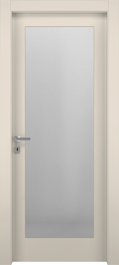 Interior swinging door MIVV 1V 50, Milia - Ral 9001 - Garofoli