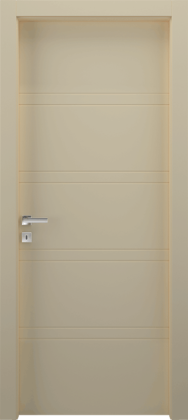 Interior swinging door 8/R, Miraquadra - Ivory lacquered - Garofoli