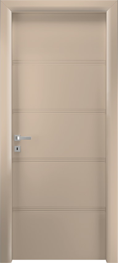 Interior swinging door QUADRONDA 4/O/3/INC, Io di Garofoli - Dove grey lacquered - Garofoli