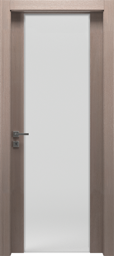 Porta da interni a battente 1/V/ST/2015, Mirawood - Rovere grigio creta - Garofoli