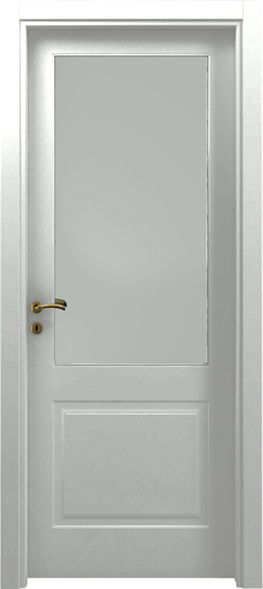 Porta da interni a battente GALA 1/B/1/V, Mirabilia - Laccato ral7035 - Garofoli