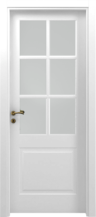 Interior swinging door AFRA 1/B/6/V, Mirabilia - White lacquered - Garofoli