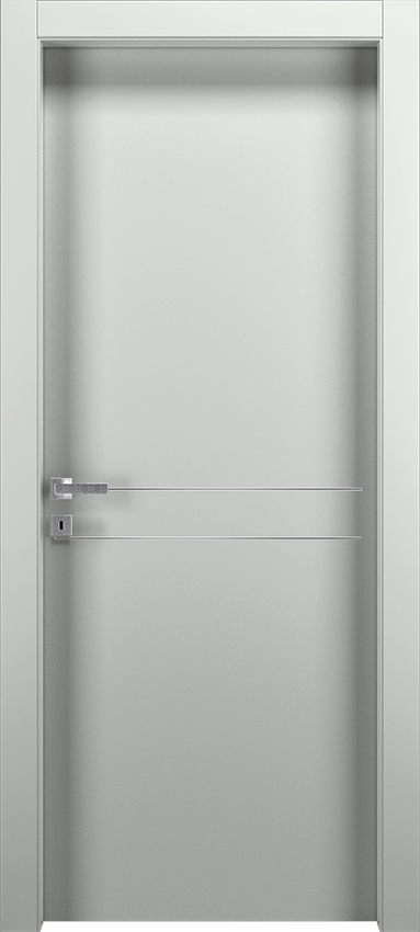 Porte intérieure battante DUTIO 2F, Patio - Ral 7035 - Garofoli