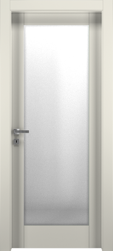 Interior swinging door PLEX 1V, Patio - Ral 9010 - Garofoli