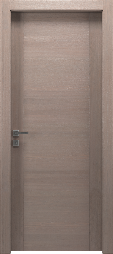 Porta da interni a battente L/T/2015, Mirawood - Rovere grigio creta - Garofoli