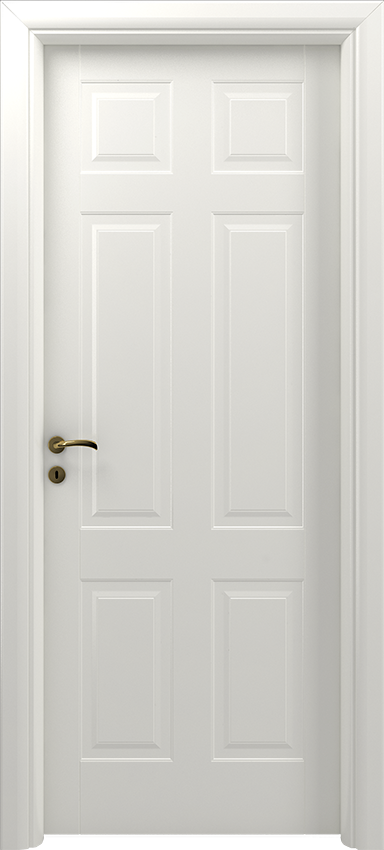 Porte intérieure battante ANGERA 6/B, Sublimia - Ral 9010 - Garofoli