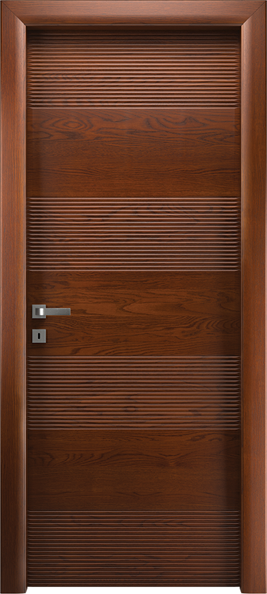 Interior swinging door PANONDA 4/D, Io di Garofoli - Oak tobacco - Garofoli